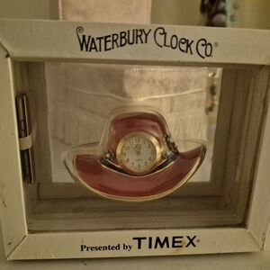 NEW IN BOX Timex Waterbury Red Hat Society Clock